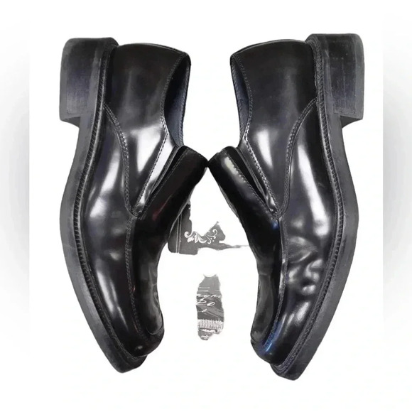 Aldo Black Leather Loafers - Picture 4 of 7